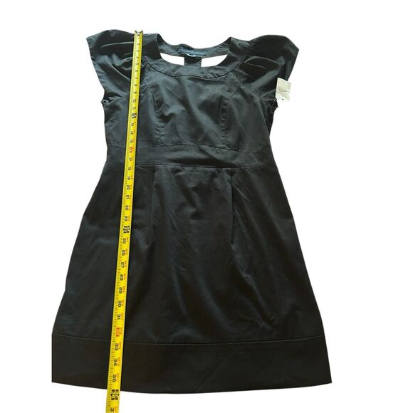 NWT French Connection Lolo Cutout Bow Back Dress Black Size 12 - Picture 8 of 16